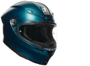 AGV K6 S helmet in blue-green