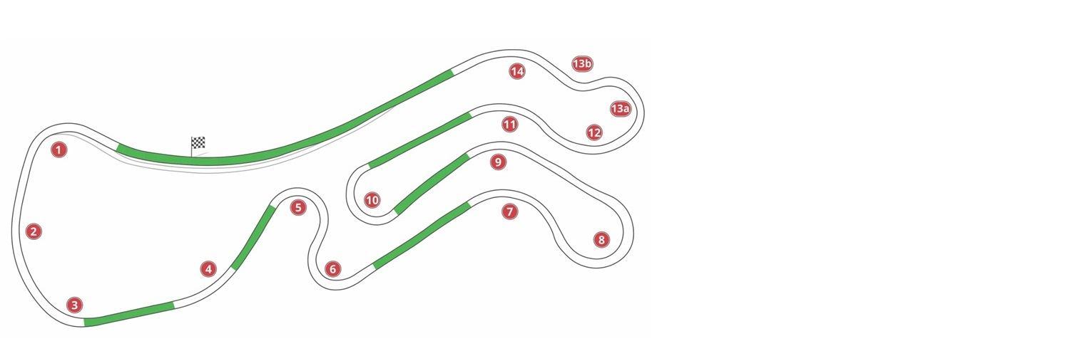 Palmer Motorsports Park track map