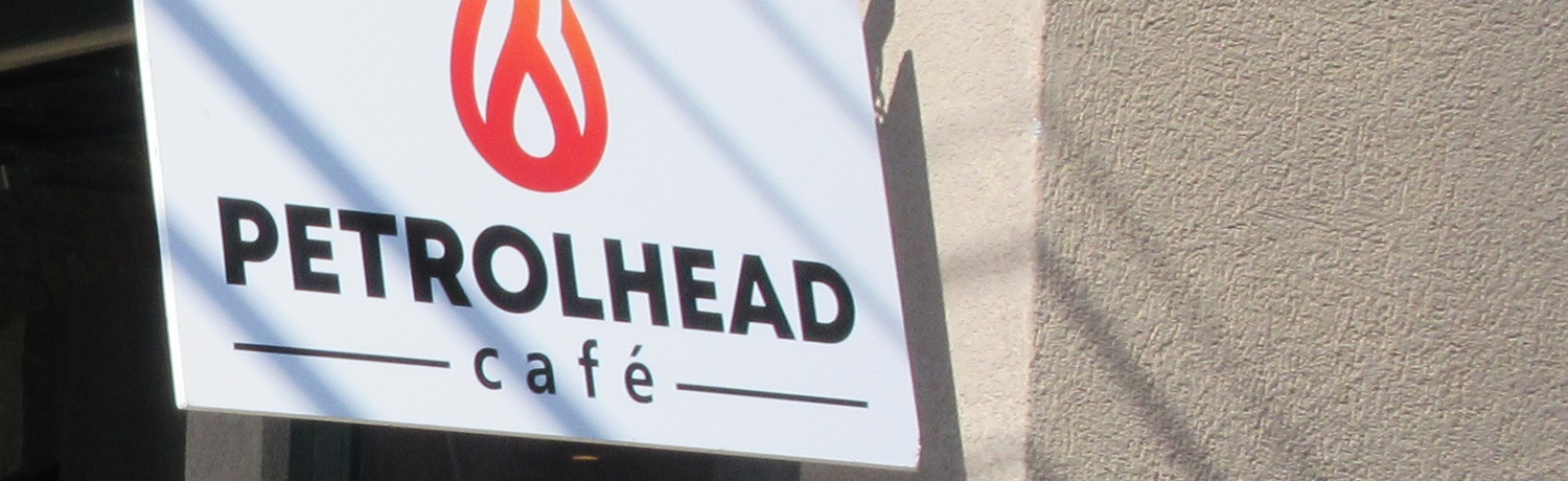 Petrolhead Cafe sign